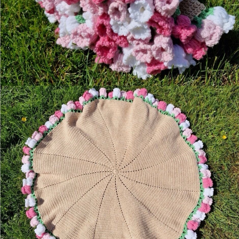 Handmade Floral Bouquet/Blanket